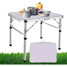 (2ft 45D x 60W x 56H) 2ft 3ft 4ft Folding Camping Table Foldable Outdoor Small Desk Barbecue Table Hiking Travel Table