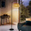 Living And Home Traditional Woven Rattan Floor Lamp 2