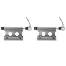 2X Bike Fork Mount Bicycle Truck Bed Roof Bike Rack Bike Fork Mount Block Truck Mount for Road Bike Silver