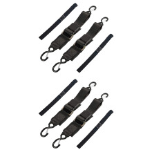 4-Pack Boat Trailer Transom Tie-Down Straps,2in X 4Ft Adjustable Transom Straps with Quick Release Buckle
