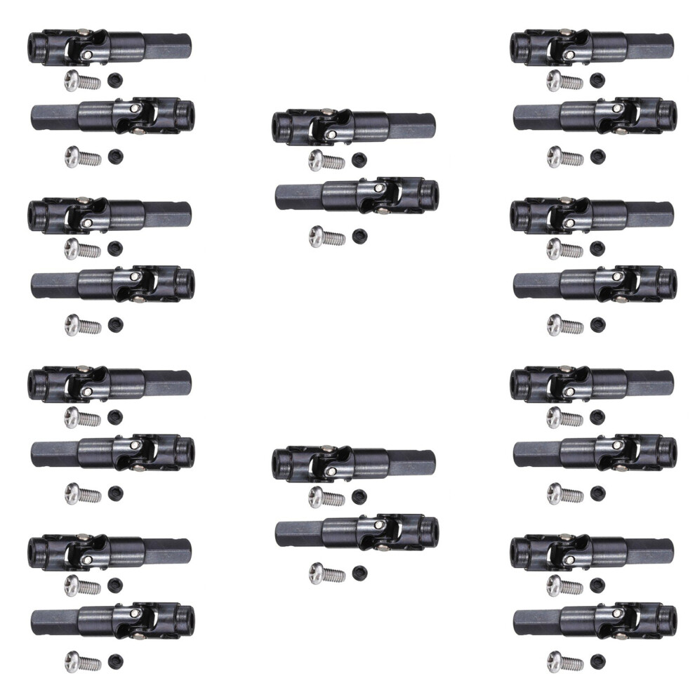 Photos - Parts for Drones & RC models 40 Pcs Metal Universal Drive Shaft for C14 C24 C34 C44 B14 B16 B24 B36 1/16 RC Car Parts