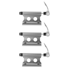 3X Bike Fork Mount Bicycle Truck Bed Roof Bike Rack Bike Fork Mount Block Truck Mount for Road Bike Silver
