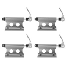 4X Bike Fork Mount Bicycle Truck Bed Roof Bike Rack Bike Fork Mount Block Truck Mount for Road Bike Silver