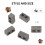 120 Packs Cinder Blocks 1/12 Scale Mini Bricks Concrete Miniature Bricks Tiny Landscaping Accessories 2