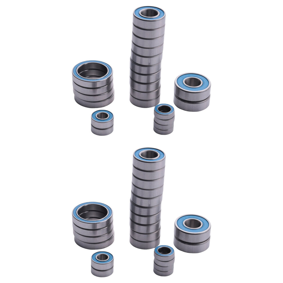 44Pcs Rubber Sealed Bearing Kit For Arrma Kraton Outcast Notorious Senton Mojave 6S Rc Car Upgrade Parts 4762149460355