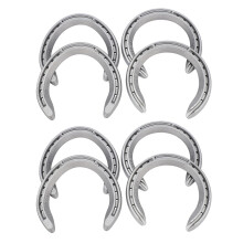 8Pcs 5 Horse Equipment Aluminum Alloy Horseshoes 2 Front + 2 Rear Farrier Tools for Tournament Play