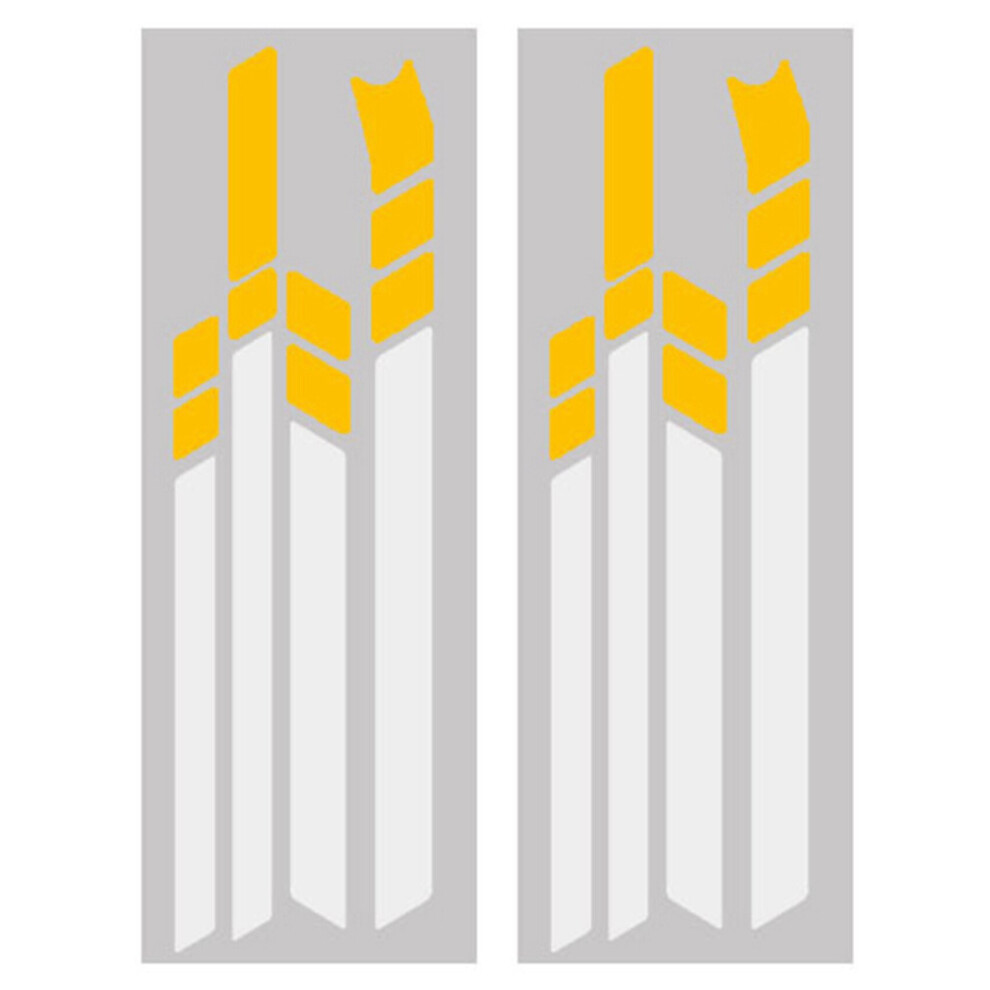 2X Waterproof Pvc Reflective Stickers For Max G30 Kickscooter Foldable Stickers( White) Yellow/White 4762224674387