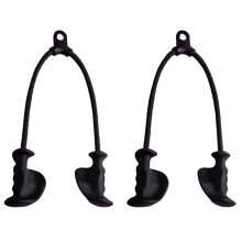 2X Ergonomic Triceps Rope Pull Down with Anti-Slippery Natural Rubber Grip for More Muscle Fibers-Gym Rope