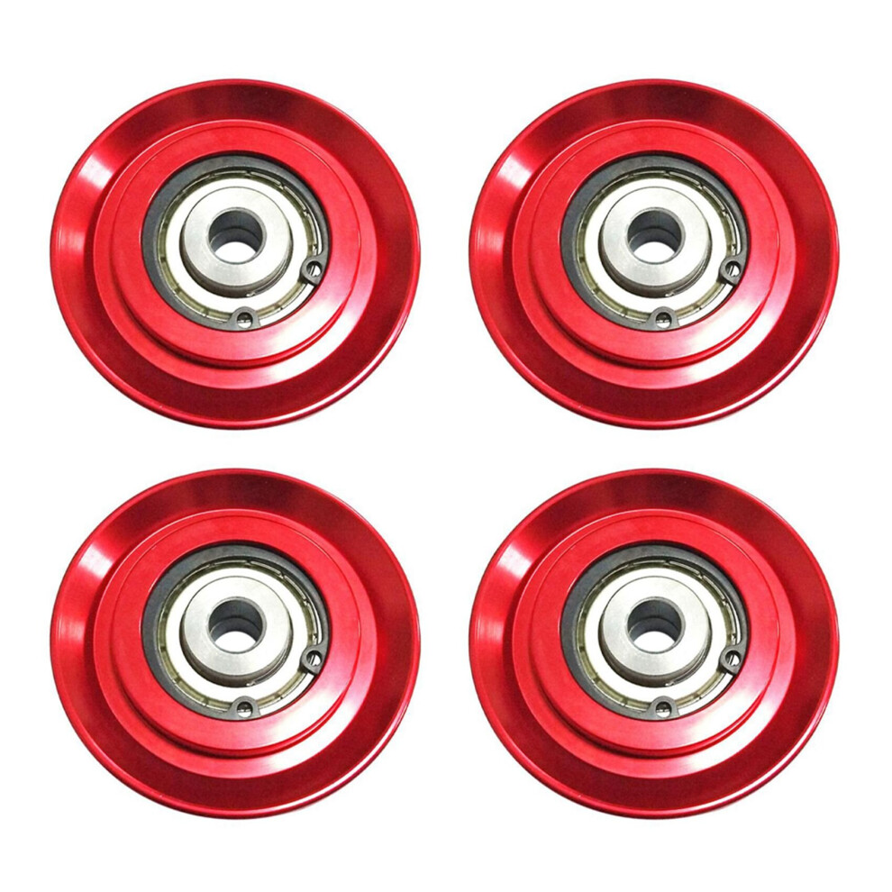 4Pcs 73Mm Universal Aluminum Lift Bearing Pulley Wheel Cable Fitness Gym Equipment 4762224695986