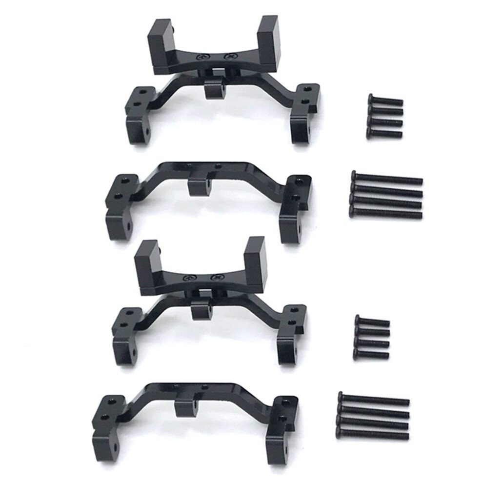 Photos - Parts for Drones & RC models 2X for MN D90 D91 D96 MN99S 1/12 RC Car Upgrade Parts Metal Pull Rod Base & Axle Up Servo Bracket Mount,Black