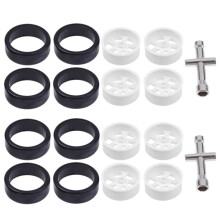 8X K969-01 K969-02 Wheel Rim Hub with Tire for K969 K979 K989 K999 P929 P939 1/28 RC Drift Car Spare Parts