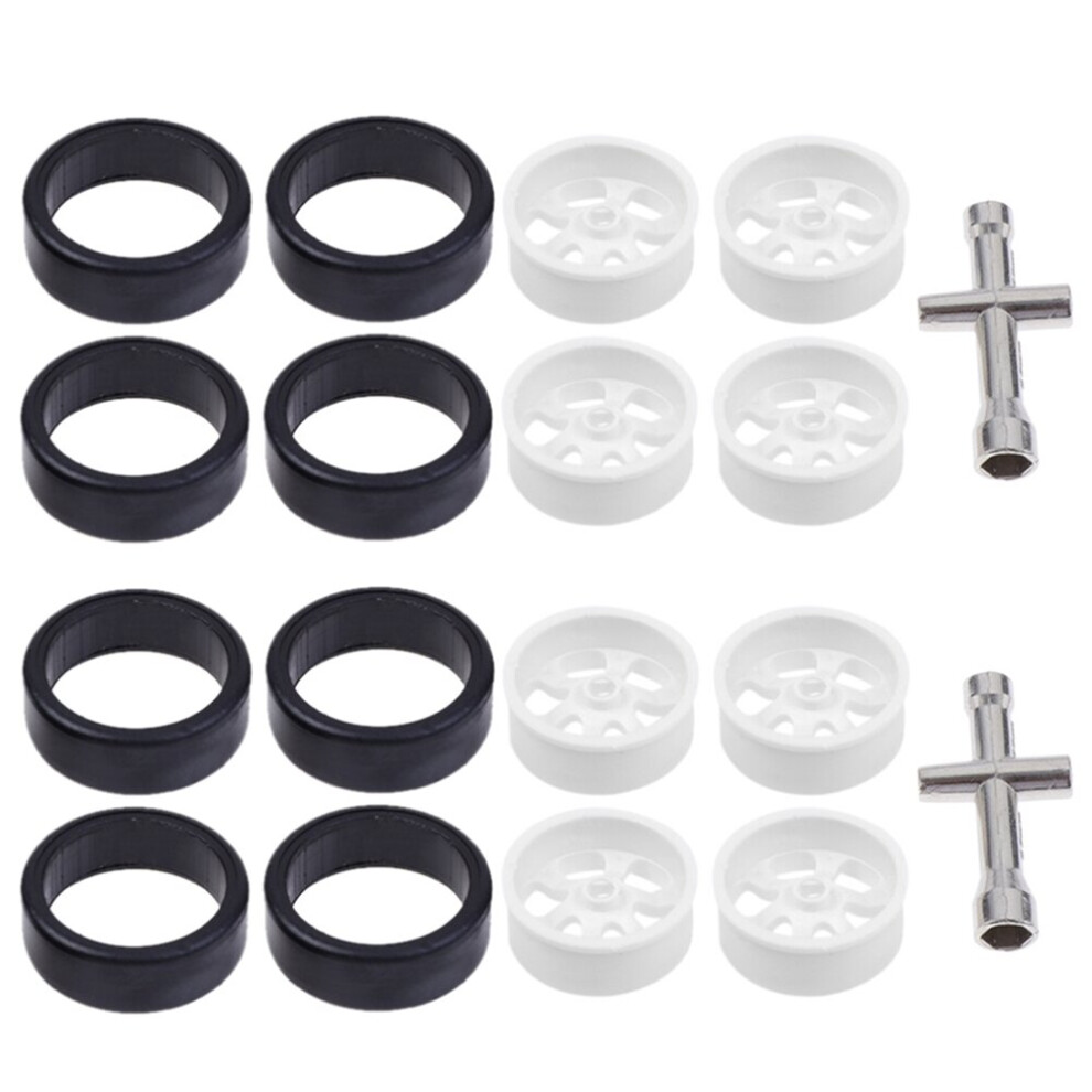 8X K969-01 K969-02 Wheel Rim Hub With Tire For K969 K979 K989 K999 P929 P939 1/28 Rc Drift Car Spare Parts 4762224616776