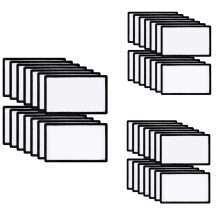 42 Pcs Sublimation Patches Blank Fabric Ironing Rectangular Blank Patches Fabric Repair Patches for Clothes, Hats
