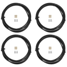 4X BH90 Bike Brake Hose Hydraulic Disc Brake Tube 2.5M Connector Insert Olive Set