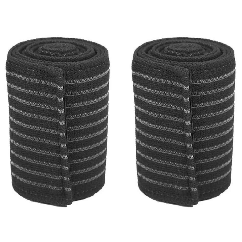 2X Extra Long Elastic Knee Wrap Compression Bandage Brace Support Elastic Knee Compression Bandage Wraps