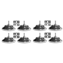8 PCS Billiard/ Leg Levelers 5 Inch Metal Game Table Leg Levelers Heavy Duty Leveling Feets for
