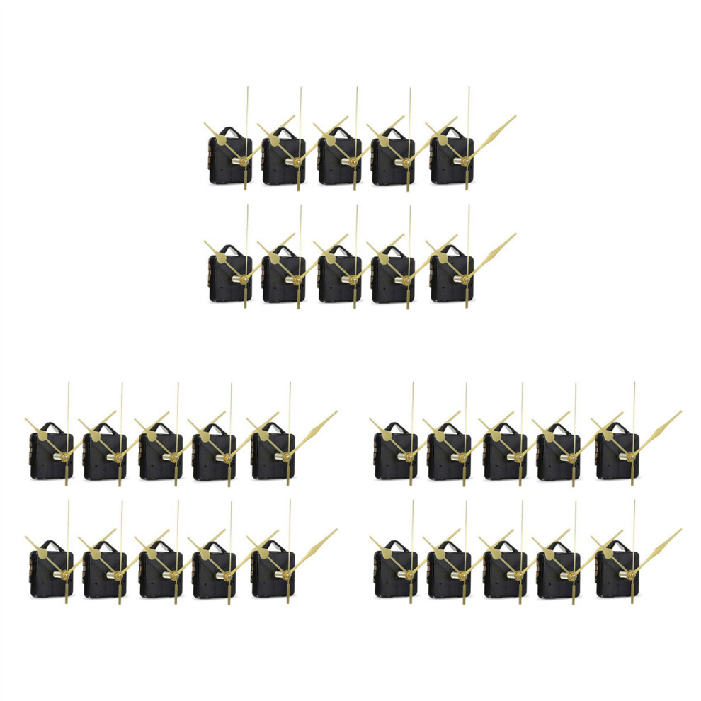 Tlily 30Pcs Diy Silent Movement Spindle Hands Wall Quartz Clock Movement Mechanism Repair Tools Part Clock Kit