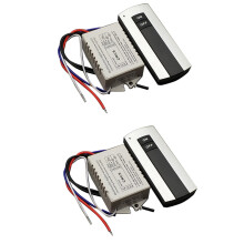2X ON/OFF 220V Wireless Remote Control Switch Digital Remote Control Switch for Lamp & Light HT035