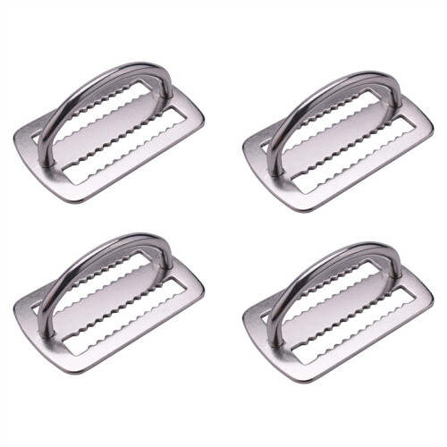 4X 316 Stainless Steel D Ring Buckle Scuba Diving Weight Belt Keeper ...