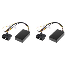 2X RGB to (RCA) AV CVBS Signal Converter Decoder Box Adapter for Factory Rear View Camera Golf 6 CC