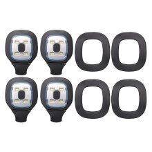 4Pcs USB Rechargeable Light for LED Beanie Hat,Replaceable Headlamp Cap DIY Hat Light for Men and Women
