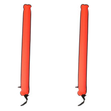 2pcs 110cm Scuba Diving Surface Marker Buoy Signal Tube Safety Gear for Underwater Spearfishing Snorkeling Diver