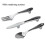 6PC Knife Spoon Fork Kitchen Cabinet Closet Drawer Pull Handles Knobs 3