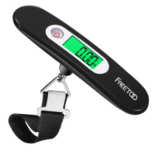 Luggage Scale Hanging Suitcase Scale with Tare Function 110 lb/ 50KG Capacity Black