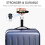 Luggage Scale Hanging Suitcase Scale with Tare Function 110 lb/ 50KG Capacity Black 4