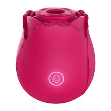 (Red) Women Cordless Pleasure Rose Licking Vagina Sucking Clitoral Vibrator Sex Toys