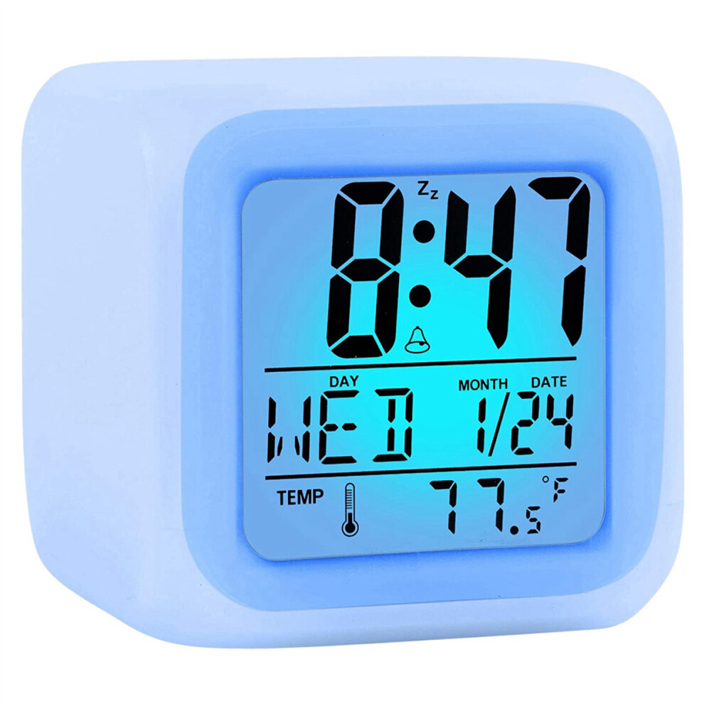 Clock Digital Travel for Bedroom Boy Girl,Small Desk Bedside Clocks