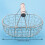 Wooden Handle Metal Retro Basket White 7