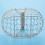 Wooden Handle Metal Retro Basket White 9