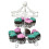 2 Layer-12 Count Carousel Cupcake Stand Holder Cake Cup Display Stand 4