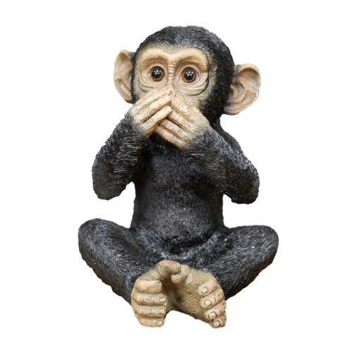 Monkey Ornaments Three Monkeys Ape Hear, Speak, See No Evil Home Decor 2