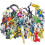 Lot de 24 mini figurines Ninjago Blocs de construction enfants Jouets 1