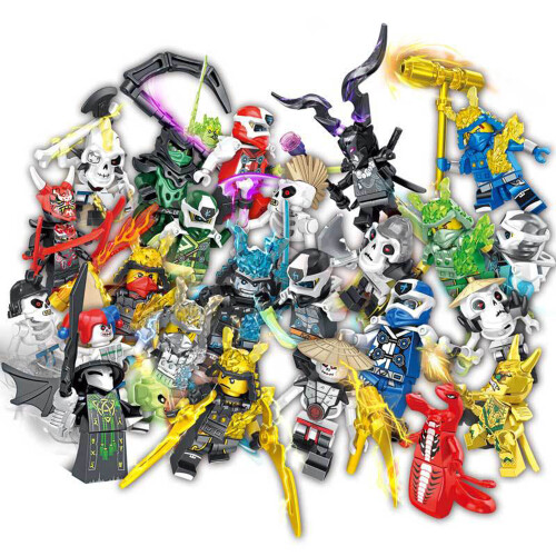 Lot de 24 mini figurines Ninjago Blocs de construction enfants Jouets