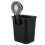 1 PC Suction Cup Toothbrush Cup Holder Rack Plastic Holder Black 5