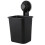 1 PC Suction Cup Toothbrush Cup Holder Rack Plastic Holder Black 6