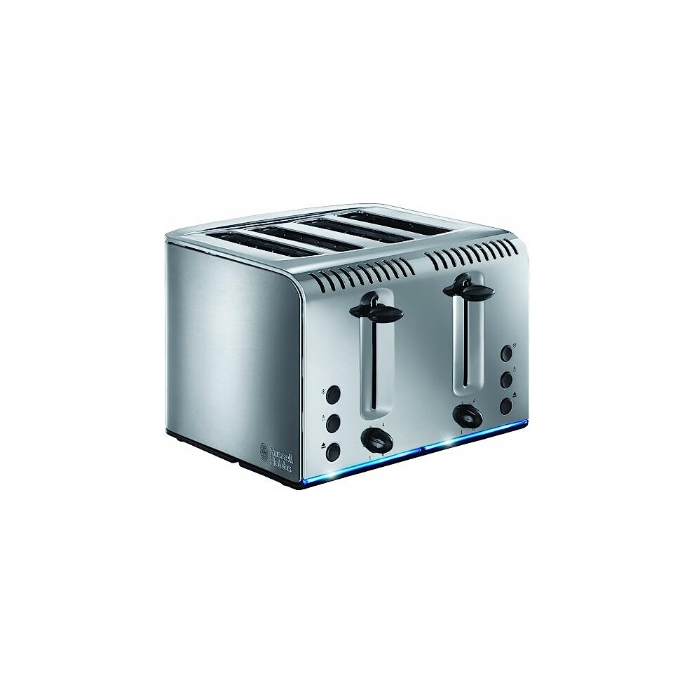 Russell Hobbs 20750 Buckingham 4-Slice Toaster, Polished, 2100 W, Stainless Steel