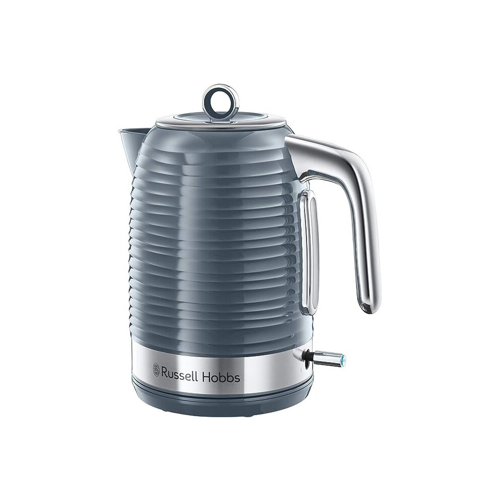 Russell Hobbs 24363 Inspire Electric Kettle, 1.7 Litre Cordless Hot Water Dispenser with 1 Cup 45 Second Fast Boil, Grey, 3000 W