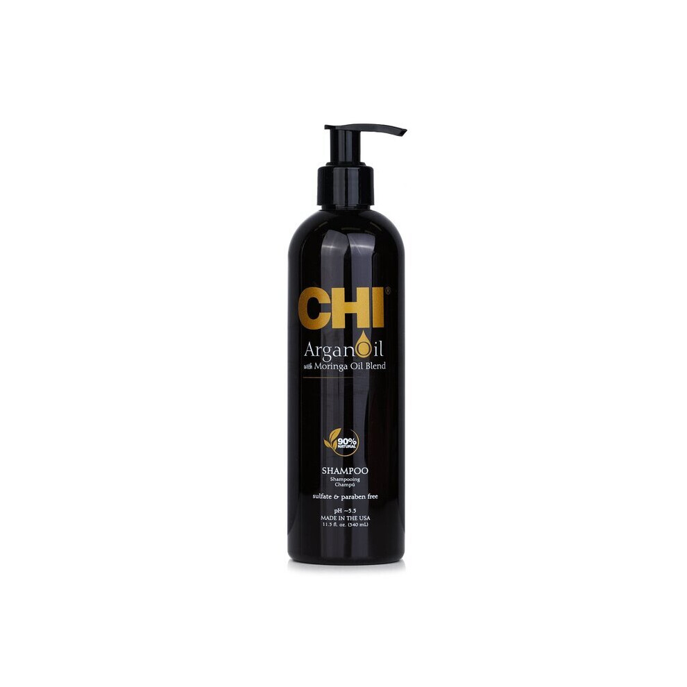 Chi Argan Oil Plus Moringa Oil Shampoo - Sulfate & Paraben Free, 340Ml / 11.5Oz | C-633911749265