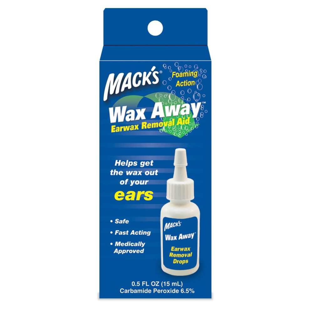 Mack's (Wax Away Earwax Removal System Only (No Bulb Syringe)) - Wax Away Earwax Removal System