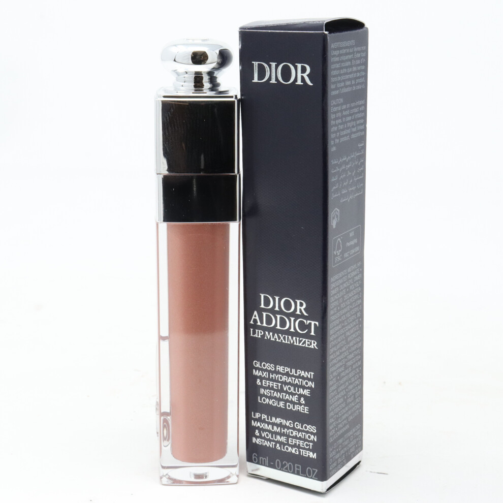 (014 Shimmer Macadamia) Dior Addict Lip Maximizer Plumping Gloss  0.20oz/6ml New With Box