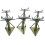 Static Caravan Axle Stands Very Small X6 (Extra Wide 7.1" - 10.4") 1