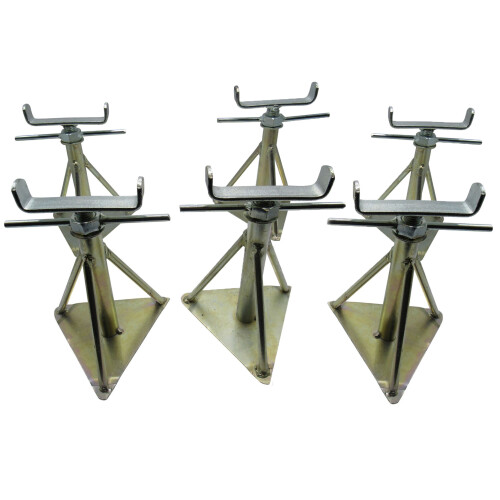Static Caravan Axle Stands Very Small X6 (Extra Wide 7.1" - 10.4")