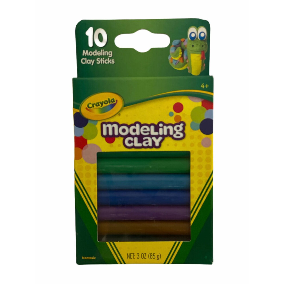 Crayola Modelling Clay10 x Modelling Clay Sticks 85g Nontoxic