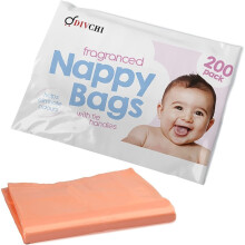 (4 Pack(800)) Nappy  Fragranced Bags Disposable and  Hygienic Sacks Diaper Tissue Bags