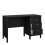 Desk 3 drawers Matt Black Madrid 5