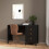 Desk 3 drawers Matt Black Barcelona 6